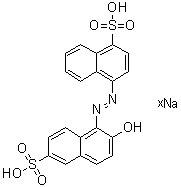 4-[(2-Hydroxy-6-sulfo-1-naphthalenyl)azo]-1-naphthalenesulfonic acid sodium salt molecular structure (CAS 85283-71-2)