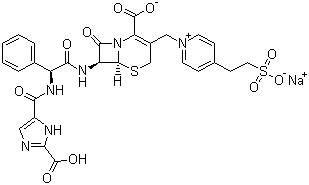 Cefpimizole sodium molecular structure (CAS 85287-61-2)