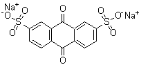 structure of CAS# 853-67-8, Sodium anthraquinone-2,7-disulfonate;Anthraquinone-2,7-disulfonic acid disodium salt; Disodium 9,10-anthraquinone-2,7-disulfonate