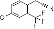 4-氯-2-三氟甲基-苯乙腈分子结构 (CAS 85386-80-7)