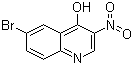 6-Bromo-3-nitroquinolin-4(1H)-one molecular structure (CAS 853908-50-6)