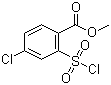 4-氯-2-氯磺酰基苯甲酸甲酯分子结构 (CAS 85392-01-4)