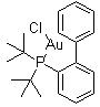 structure of CAS# 854045-93-5, Chloro(di-tert-butyl(2-phenylphenyl)phosphine)gold;Au(JohnPhos)Cl; Chloro(di-tert-butyl(2-phenylphenyl)phosphine)gold