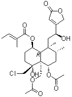 Ajugamarin chlorohydrin分子结构 (CAS 85447-27-4)