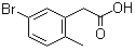 5-Bromo-2-methylbenzeneacetic acid molecular structure (CAS 854646-94-9)