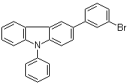 3-(3-溴苯基)-9-苯基-9H-咔唑分子结构 (CAS 854952-59-3)