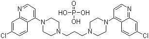 磷酸哌喹分子结构 (CAS 85547-56-4)