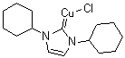 Chloro(1,3-dicyclohexyl-1,3-dihydro-2H-imidazol-2-ylidene)copper molecular structure (CAS 855517-58-7)