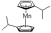 1,1'-Bis(1-methylethyl)manganocene molecular structure (CAS 85594-02-1)