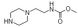 [2-(1-哌嗪基)乙基]-氨基甲酸甲酯分子结构 (CAS 85608-08-8)