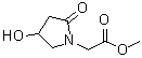 4-羟基-2-氧代-1-吡咯烷乙酸甲酯分子结构 (CAS 85614-52-4)