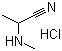 2-甲氨基丙腈盐酸盐分子结构 (CAS 856812-41-4)
