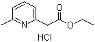 6-甲基吡啶-2-乙酸乙酯盐酸盐分子结构 (CAS 856858-72-5)