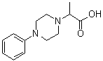 alpha-Methyl-4-phenyl-1-piperazineacetic acid molecular structure (CAS 856929-62-9)