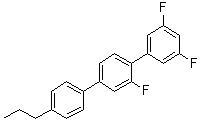 structure of CAS# 857048-78-3, 2',3,5-Trifluoro-4''-propyl-1,1':4',1''-terphenyl;3,5-Difluoro-1-[2-fluoro-4-(4-propylphenyl)phenyl]benzene
