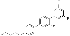 2',3,5-三氟-4''-戊基-1,1':4',1''-三联苯分子结构 (CAS 857048-79-4)