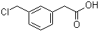 (3-Chloromethylphenyl)acetic acid  molecular structure (CAS 857165-45-8)