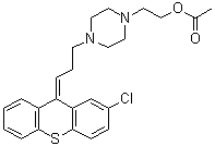 Zuclopenthixol acetate molecular structure (CAS 85721-05-7)