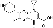 Ciprofloxacin molecular structure (CAS 85721-33-1)