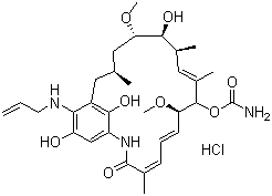 Retaspimycin hydrochloride molecular structure (CAS 857402-63-2)
