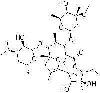 (9S)-8,9-Didehydro-9-deoxo-6-deoxy-6,9-epoxyerythromycin molecular structure (CAS 857839-61-3)