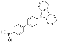 [4'-(Carbazol-9-yl)-1,1'-biphenyl-4-yl]boronic acid molecular structure (CAS 858131-73-4)
