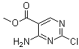 structure of CAS# 858269-13-3, 4-Amino-2-chloro-5-pyrimidinecarboxylic acid methyl ester;Methyl 4-amino-2-chloropyrimidine-5-carboxylate
