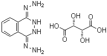 2,3-Dihydro-1,4-phthalazinedione dihydrazone (2R,3R)-2,3-dihydroxybutanedioate (1:1) molecular structure (CAS 85851-61-2)