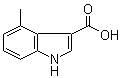 4-Methyl-1H-indole-3-carboxylic acid molecular structure (CAS 858515-65-8)
