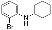 结构式 CAS# 858516-27-5, 2-溴-N-环己基苯胺