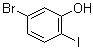 5-Bromo-2-iodophenol molecular structure (CAS 858855-11-5)