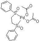 1,2-Bis(phenylsulfinyl)ethane-palladium diacetate molecular structure (CAS 858971-43-4)