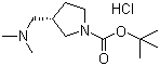 (S)-1-Boc-3-Dimethylaminomethylpyrrolidine hydrochloride molecular structure (CAS 85916-26-3)