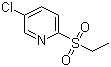 3-氯-6-(乙基磺酰基)吡啶分子结构 (CAS 859536-33-7)