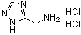 1H-1,2,4-Triazole-5-methanamine hydrochloride (1:2) molecular structure (CAS 859791-21-2)