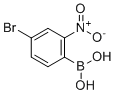结构式 CAS# 860034-11-3, (4-溴-2-硝基苯基)硼酸