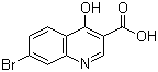 结构式 CAS# 860205-92-1, 7-溴-4-羟基-3-喹啉羧酸