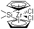 Dimethylsilylbis(cyclopentadienyl)zirconium dichloride molecular structure (CAS 86050-32-0)