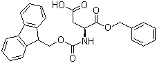 Fmoc-L-Aspartic acid-1-benzyl ester molecular structure (CAS 86060-83-5)