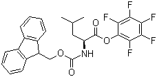 Fmoc-L-leucine pentafluorophenyl ester molecular structure (CAS 86060-88-0)