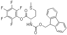 structure of CAS# 86060-94-8, N-[(9H-Fluoren-9-ylmethoxy)carbonyl]-L-methionine pentafluorophenyl ester