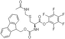 structure of CAS# 86060-96-0, N-Fmoc-S-acetamidomethyl-L-cysteine pentafluorophenyl ester;Fmoc-Cys(acm)-OPfp