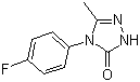 4-(4-Fluorophenyl)-2,4-dihydro-5-methyl-3H-1,2,4-triazol-3-one molecular structure (CAS 860650-96-0)