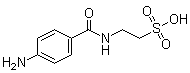 2-[(4-Aminobenzoyl)amino]ethanesulfonic acid molecular structure (CAS 860707-78-4)