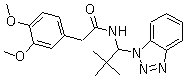 N-[1-(1H-Benzotriazol-1-yl)-2,2-dimethylpropyl]-3,4-dimethoxybenzeneacetamide molecular structure (CAS 861393-66-0)