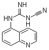 structure of CAS# 861393-75-1, N-Cyano-N'-5-quinolinylguanidine