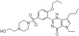 Mirodenafil molecular structure (CAS 862189-95-5)