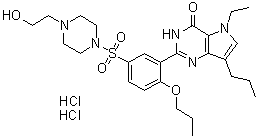 Mirodenafil Dihydrochloride molecular structure (CAS 862189-96-6)