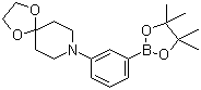 3-(1,4-Dioxa-8-azaspiro[4.5]decan-8-yl)phenylboronic acid pinacol ester molecular structure (CAS 862261-25-4)