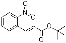 3-(2-硝基苯基)-2-丙烯酸叔丁酯分子结构 (CAS 862499-32-9)